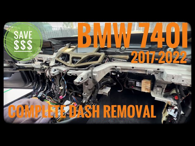 BMW G12 7 Series Complete Dash Removal Dash Leather fixed.