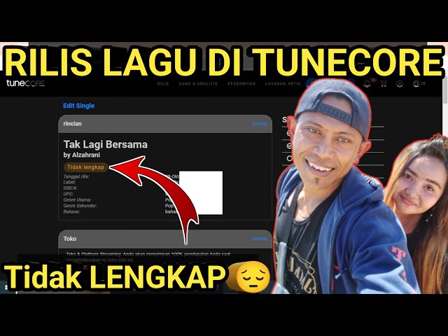 Cara Rilis Lagu Di TuneCore ! Pengisian Lengkap Agar Bisa Di Terima Oleh TuneCore