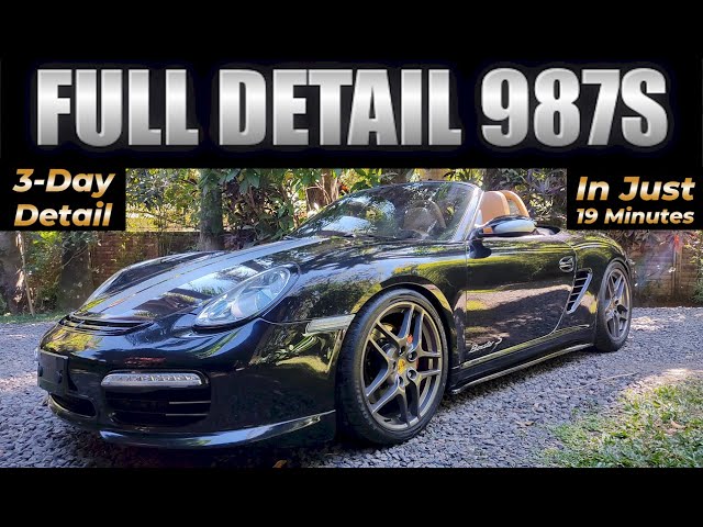 Porsche Boxster 3-day Polish & Detail in 19 minutes – Remove Black Paint Swirls