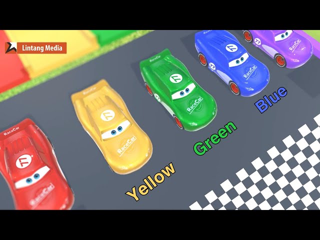 Learn Colors with Car Racing - Video Edukasi