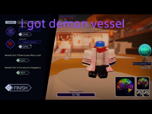 getting my 2nd special grade demon vessel