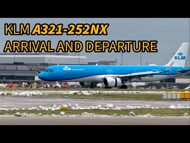 KLM a321 landing and takeoff 13/1/25