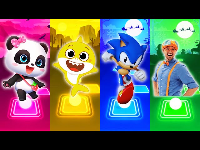 BabyBus - Baby Shark - Sonic - Blippi - Tiles Hop EDM Rush