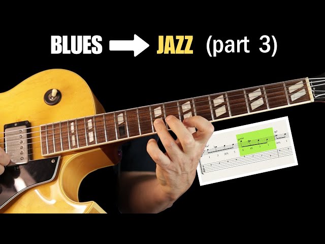 Jazz lines for blues guitar solos (Part 3)