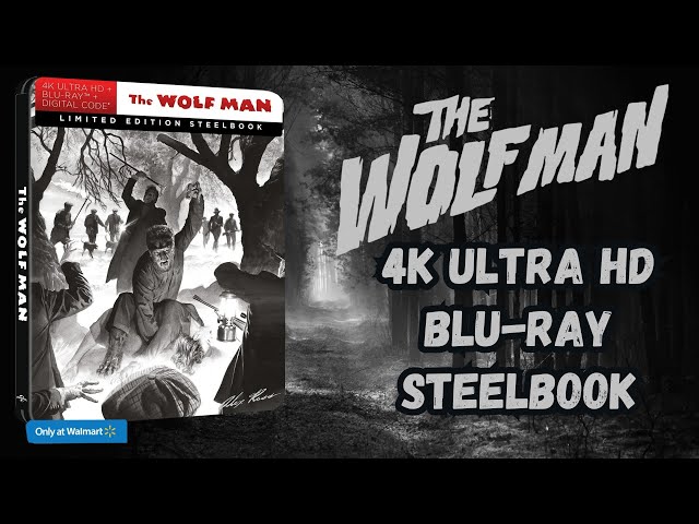 Universal Monsters The Wolf Man Walmart Exclusive 4K Ultra HD + Blu-ray Steelbook