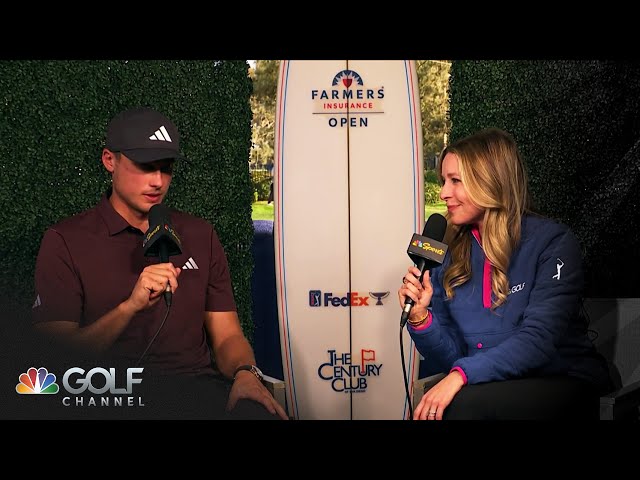 Ludvig Åberg 'moving in right direction' at Farmers Insurance Open | Golf Channel