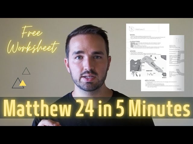 Matthew 24 Summary in 5 Minutes - Quick Bible Study