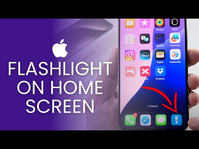 iOS 18: How To Add Flashlight To iPhone Home Screen!