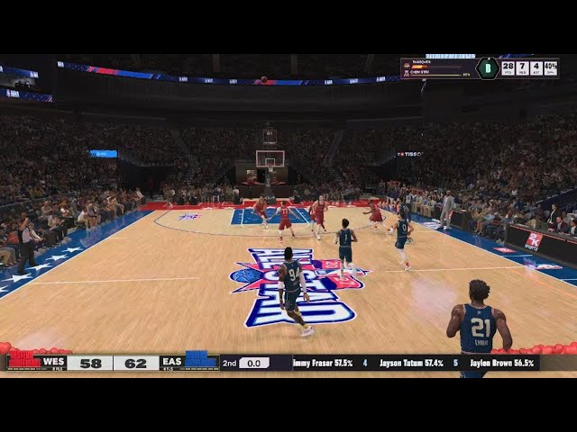 NBA 2K25 HALF COURT BUZZER #NBA #NBA2K #2K #NBA2K25