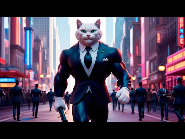 A businessman cat. #video #viralvideo #cat #cartoon #cuteanimal