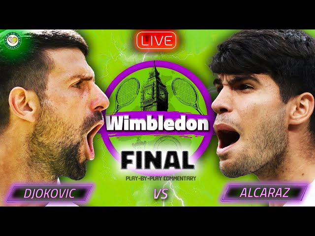 DJOKOVIC vs ALCARAZ | Wimbledon 2024 Final | LIVE Tennis Watchalong Stream