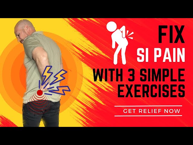 FIX SI Joint Pain with 3 Simple Home Exercises and Stretches for FAST RELIEF | Dr. Matthew Posa