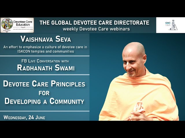 Vaishnava Seva - An effort to emphasize devotee care in ISKCON