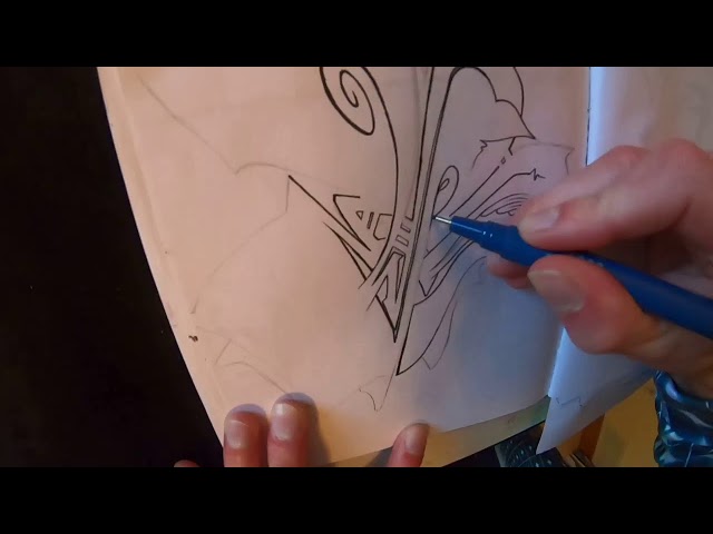 Real-Time Graffiti Sketching Process Livestream with Sciz