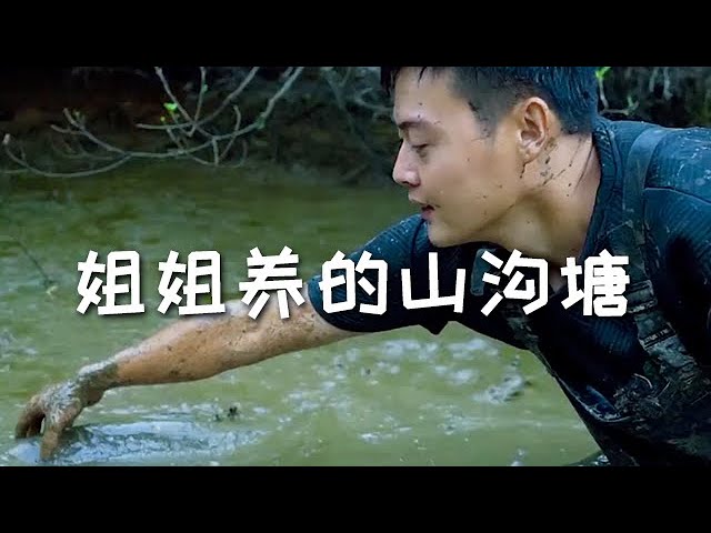 【戶外捕魚VLOG】花1500包下一口姐姐養的山溝塘，沒想到裏面還有...#三農