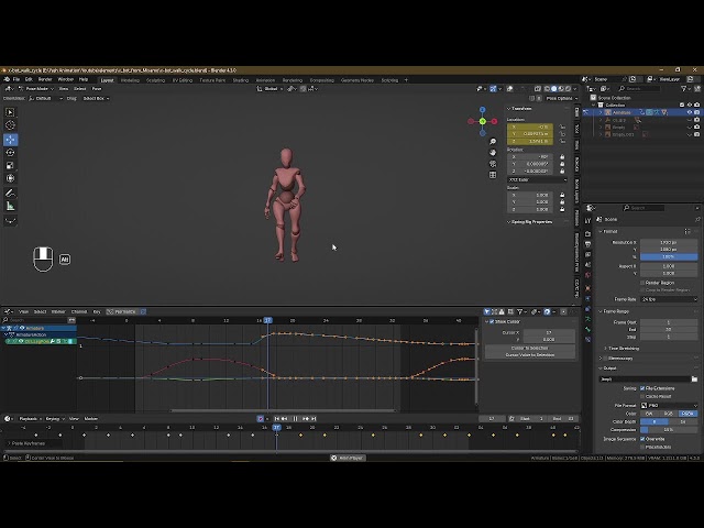 I Mastered Blender Walk Cycles in Just 1 Hour