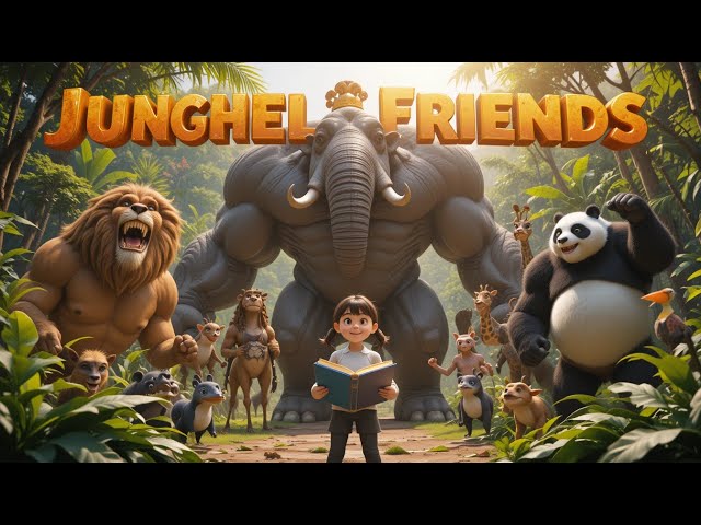 Jungle Friends - Fun Learning with Animals for Kids | Animated Video | Happy Kidoo TV