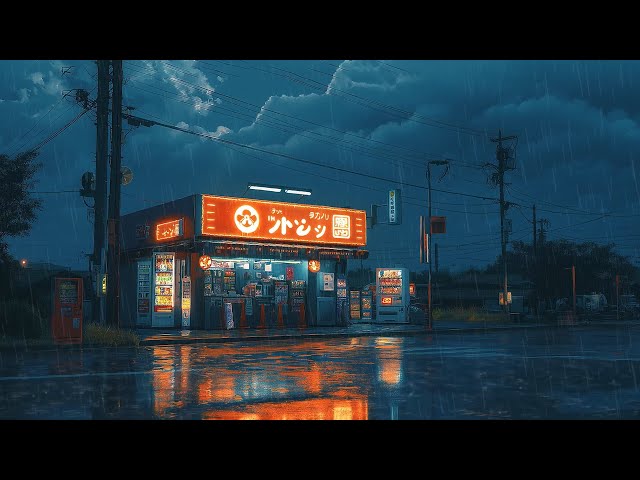 Lofi Rain Vibes: 1980s & 90s Hip Hop Beats in a Cozy Ramen Shop 🏮✨ Cozy Rainy Nights | Retro Tokyo