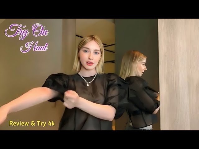 [ 4k Transparent Try-On Haul ] | See Throught Transparent  | Fashion and Beauty Must-Haves!