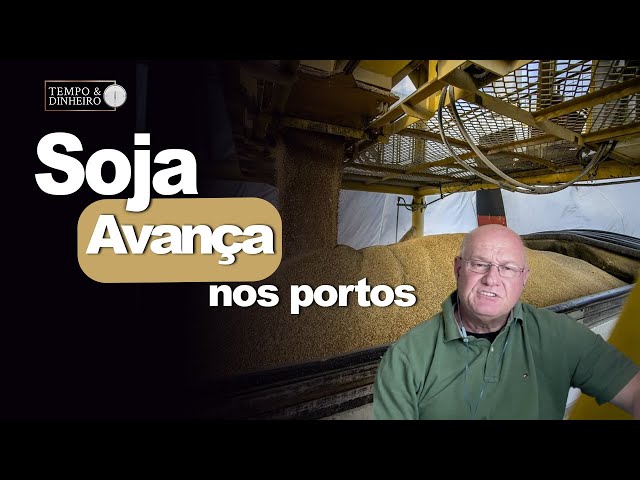 Soja avançando nos portos