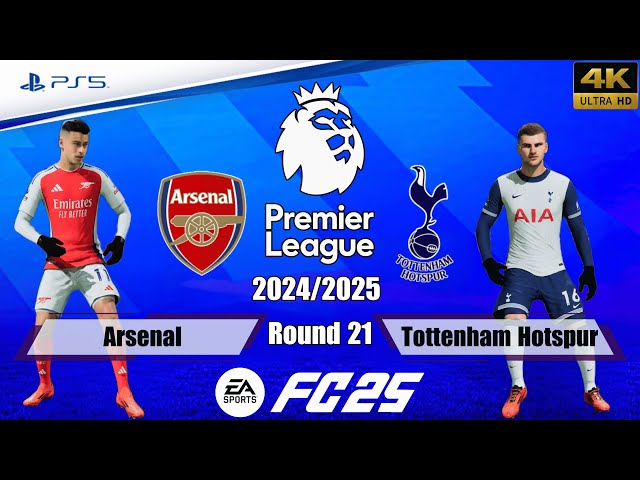 FC 25 - Arsenal vs. Tottenham Hotspur | Premier League 24/25 | Full Match | PS5™[4K]