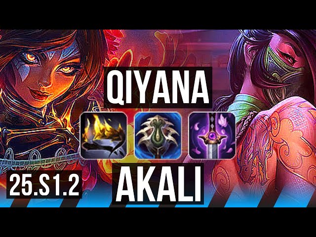 QIYANA vs AKALI (MID) | 10/3/8 | KR Challenger | 25.S1.2