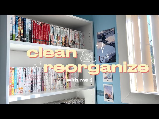 ☆ clean & reorganize my manga with me ☆ ~ a chill-lofi video