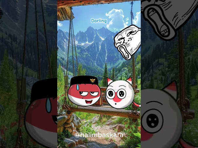 Indo selalu salah paham 🗿 be like COUNTRYBALLS #shorts #countryballs #countryhumans