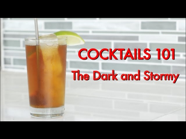 How to make The Dark and Stormy| Drinks Made Easy