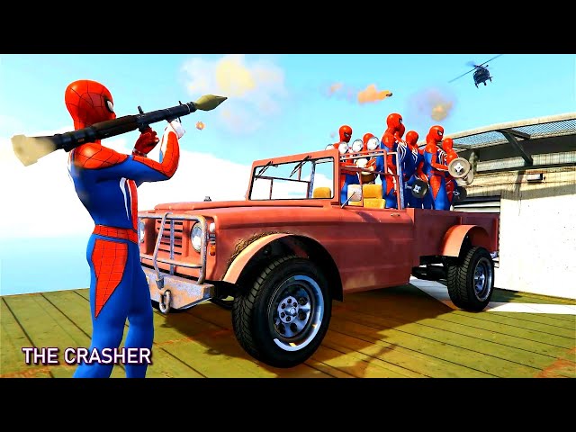 GTA 5 SPIDERMAN Water Ragdolls Epic Jumps/Fails Compilation