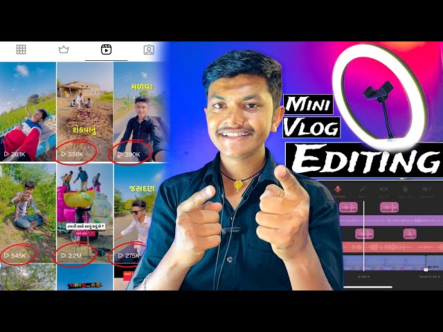 બનો Mini Vlog એડિટીંગ નાં માસ્ટર 🤩 | Mini Vlog Editing | @viralvanraj | Inshot Video Editing