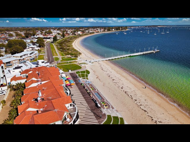 Beautiful beach of Rockingham Perth Australia First Episode{Free Rides)｜4K HDR VIDEO｜Phong cảnh  Úc｜