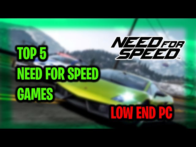 TOP 5 BEST NEED FOR SPEED GAMES FOR LOW END PC || RACING GAMES || TAMIL