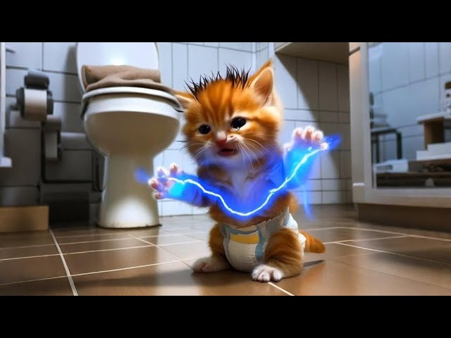 The Little Orange Cat Is So Naughty That I Almost Got Electrocuted#cartoon#animation#funny