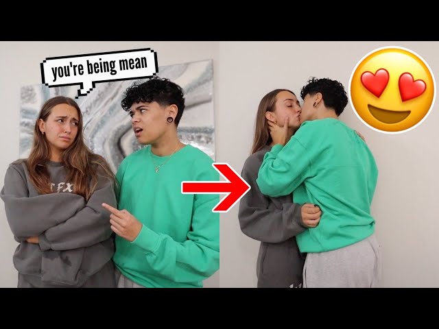 KISSING MY GIRLFRIEND IN THE MIDDLE OF AN ARGUMENT!!