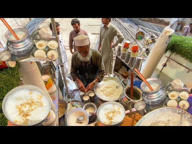 Famous Baba Lassi Making | Delicious Lassi in Peshawar | Pakistani Food Street