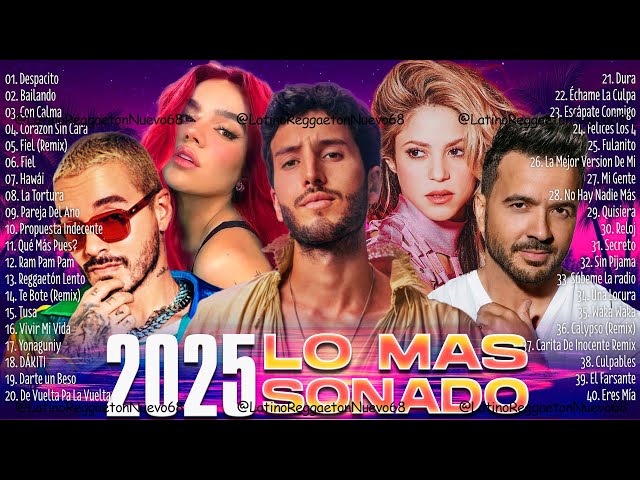 Pop Latino 2024 - Karol G, Feid, Luis Fonsi, Sebastian Yatra, Nacho, Wisin, Daddy Yankee, Maluma...