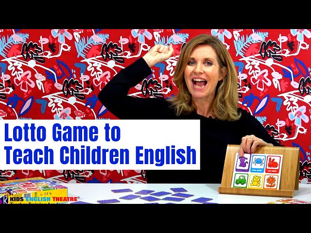 Lotto Game to Teach Children English // Kids English Theatre