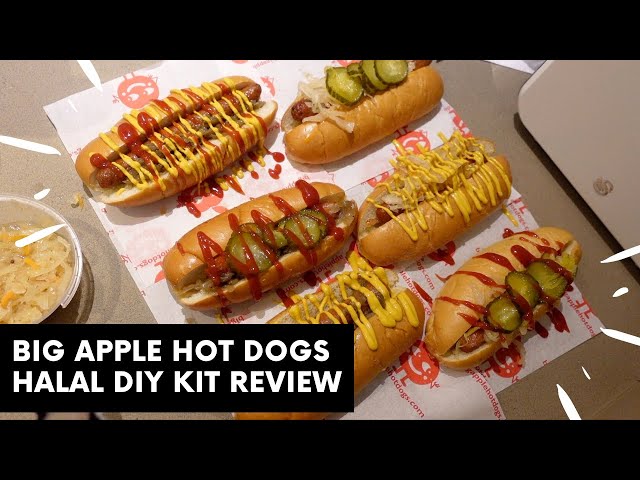 BIG APPLE HOT DOG REVIEW | HALAL HOT DOG DIY KIT