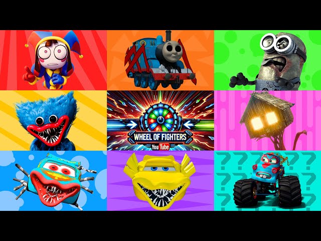 EPIC MONSTER BATTLE ⚔️ Scary Thomas , Minions Eater , Evil McQueen Exe , Pomni , House Head ⚔️