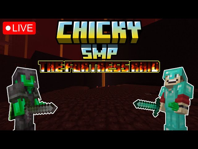 Nether Fortress Raid in ChickySMP! 🔴LIVE 🔴