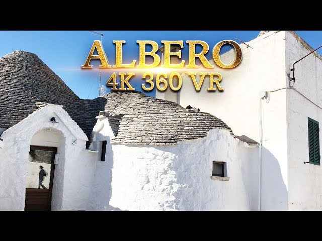 4K360 Italy Alberobello virtual tuour smooth walking amazing views