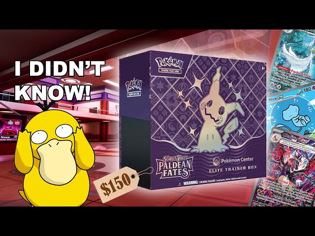 When Did This Box Become $150!? Paldean Fates Pokemon Center Exclusive ETB!