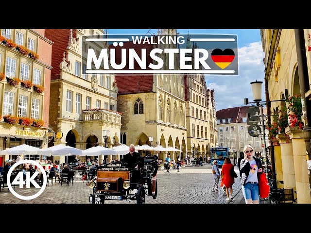 Munster, Germany Walking tour [ 4K HDR - 60fps ]