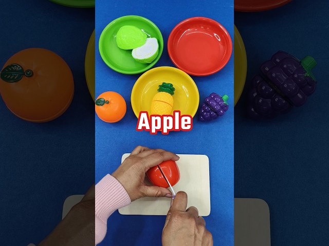 🍎🍍 Learn Fruits Name | Fruits So Yummy ! #fruits #toddlerlearning #funlearning #shorts