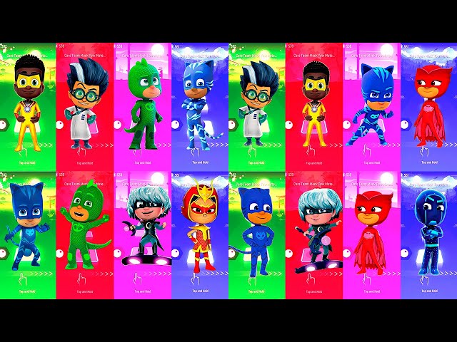 PJ Masks - Romeo 🆚 Newton Star 🆚 CatBoy 🆚 Owlette 🎶 Tiles Hop EDM Rush