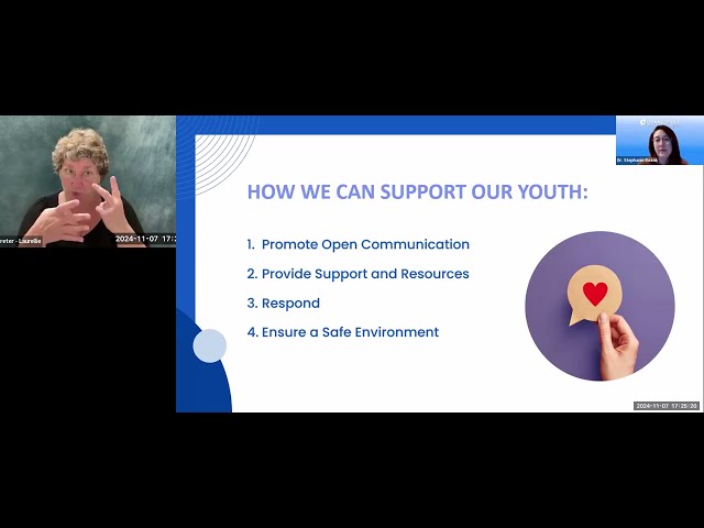 2024 Virtual House Call Series (ASL Version) - Part 3: Protecting Our Youth: A Community Approach