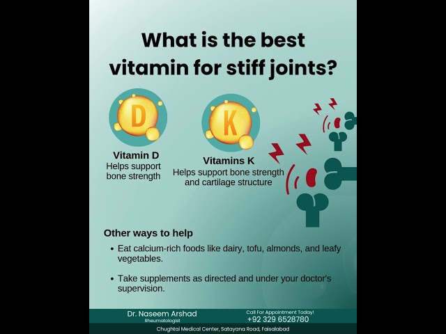 Best Vitamins for Stiff Joints – Improve Your Joint Health Naturally!