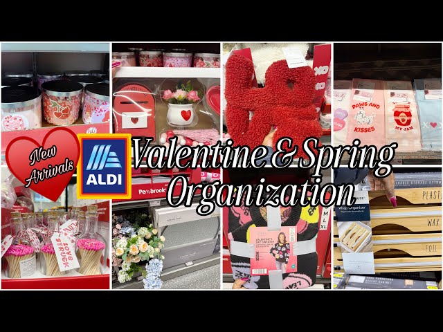 ALDI New Arrivals This Week ~ Valentine Decor & Spring Refreshing & Organization