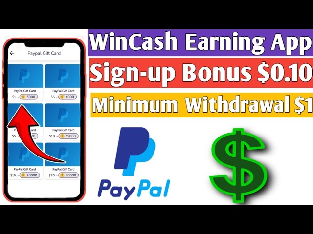 WinCash App | New Best PayPal Earning Apps | PayPal Earning App Instant Payment in 2024